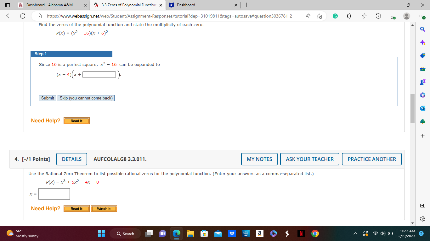 Dashboard - Alabama A&M X VA 3.3 Zeros of