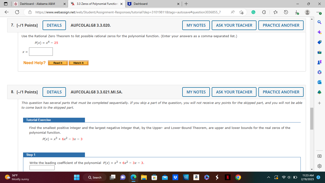 Dashboard - Alabama A&M X VA 3.3 Zeros of