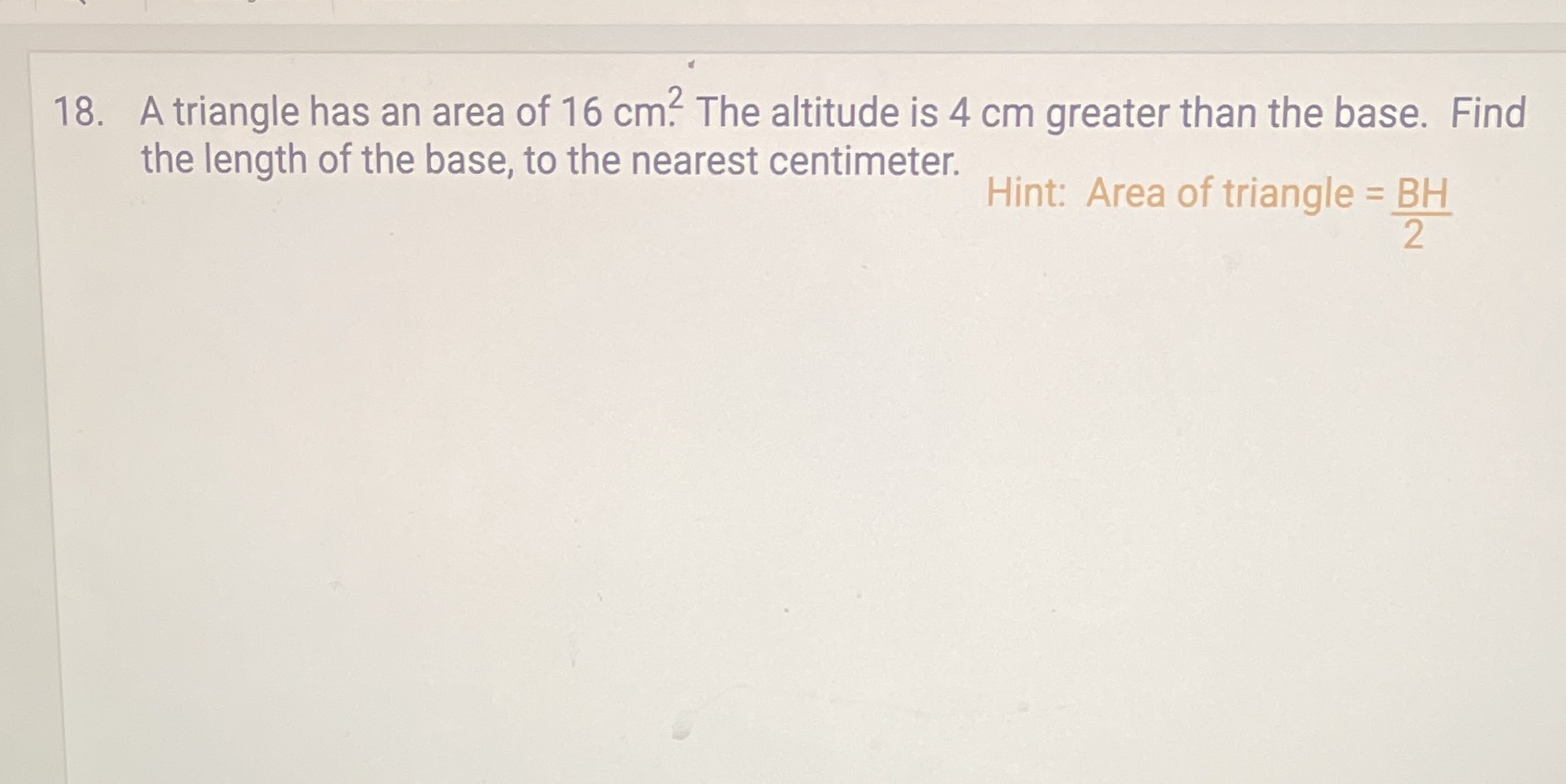 Factoring - Quadratics (show your work) 18. A