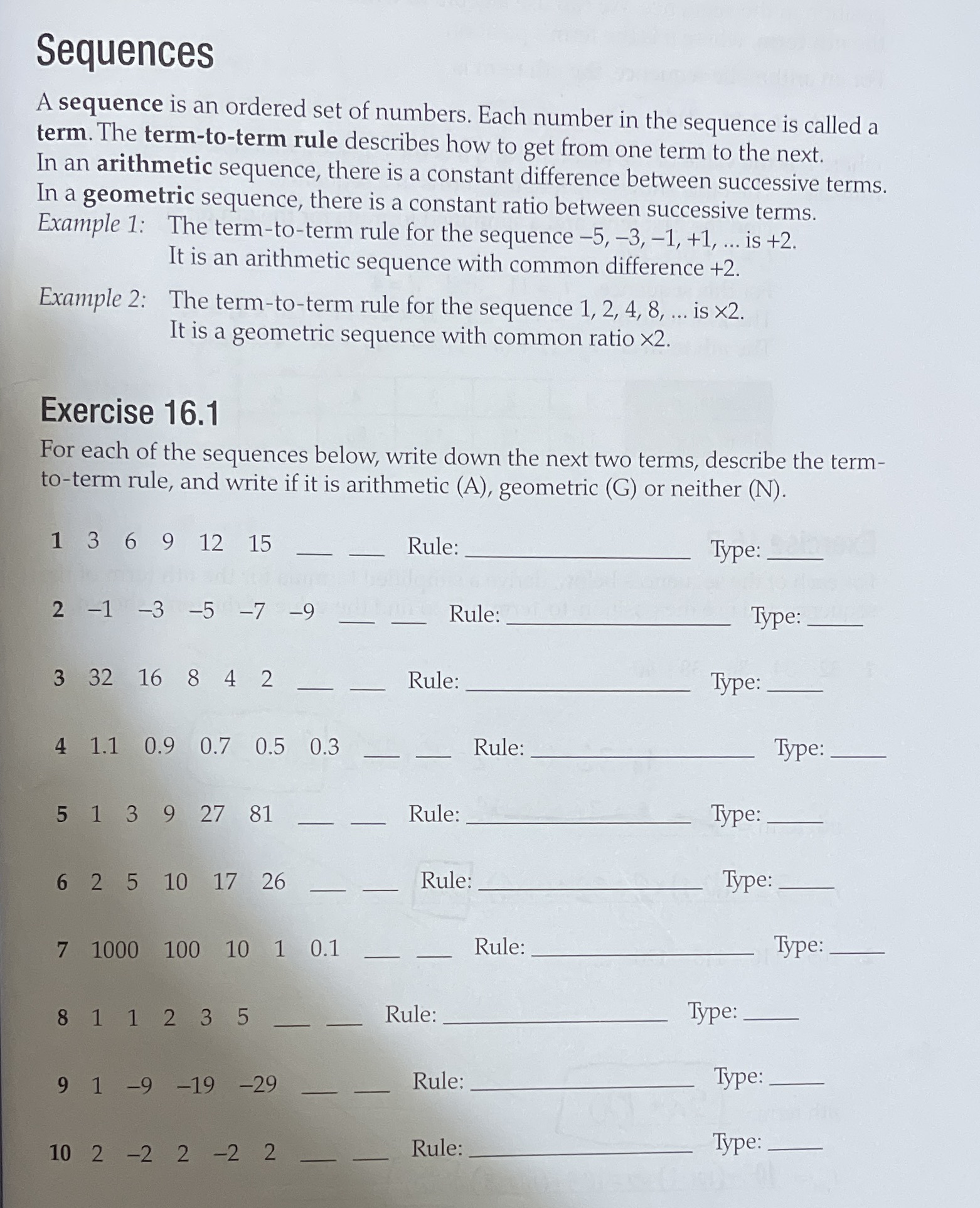 Math Topic: SequencesCould you please help me