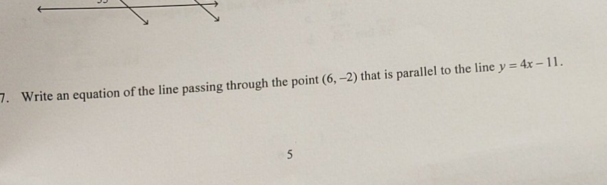 write an equation? 7. Write an equation of the