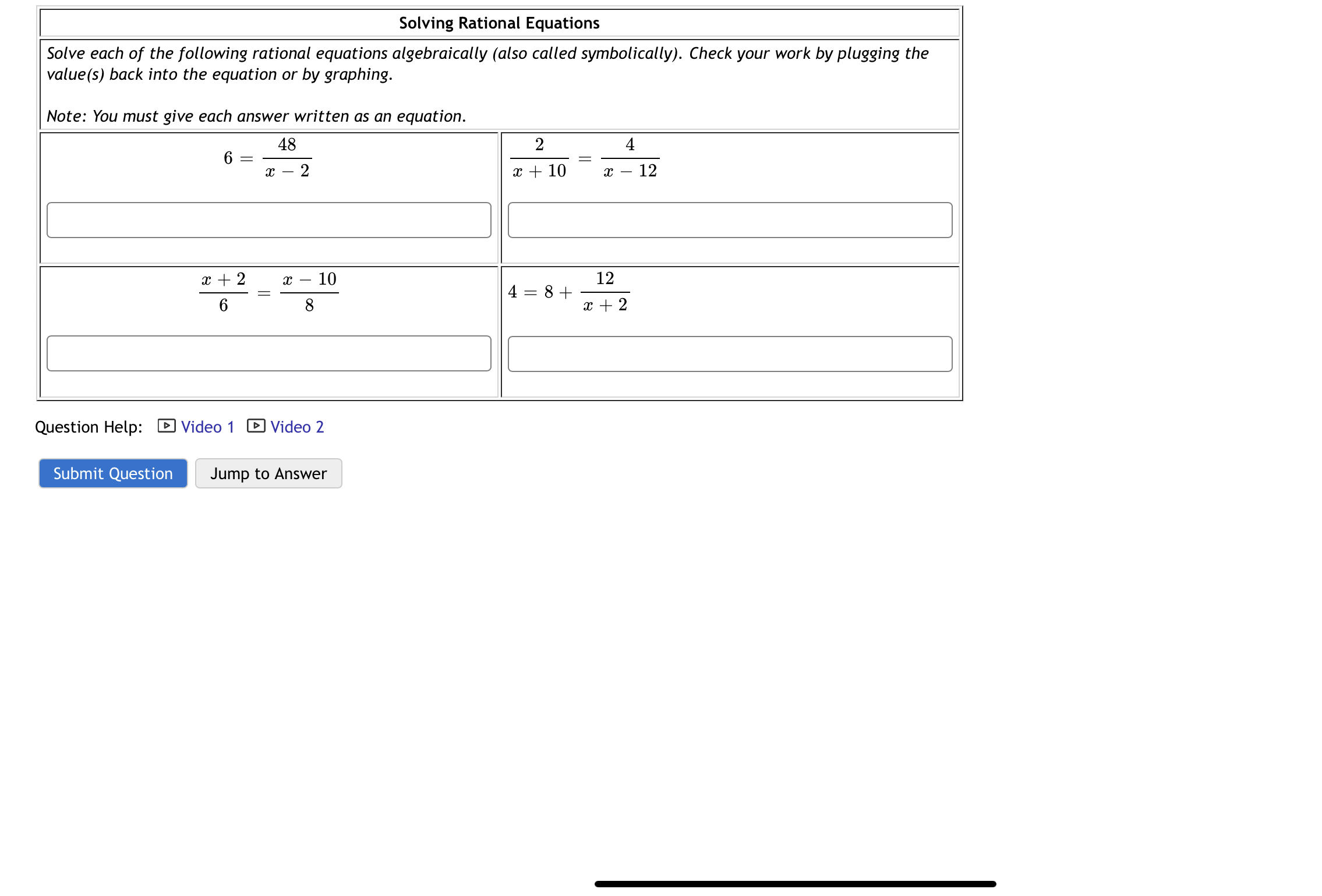 Evaluating Rational Functions Determine the