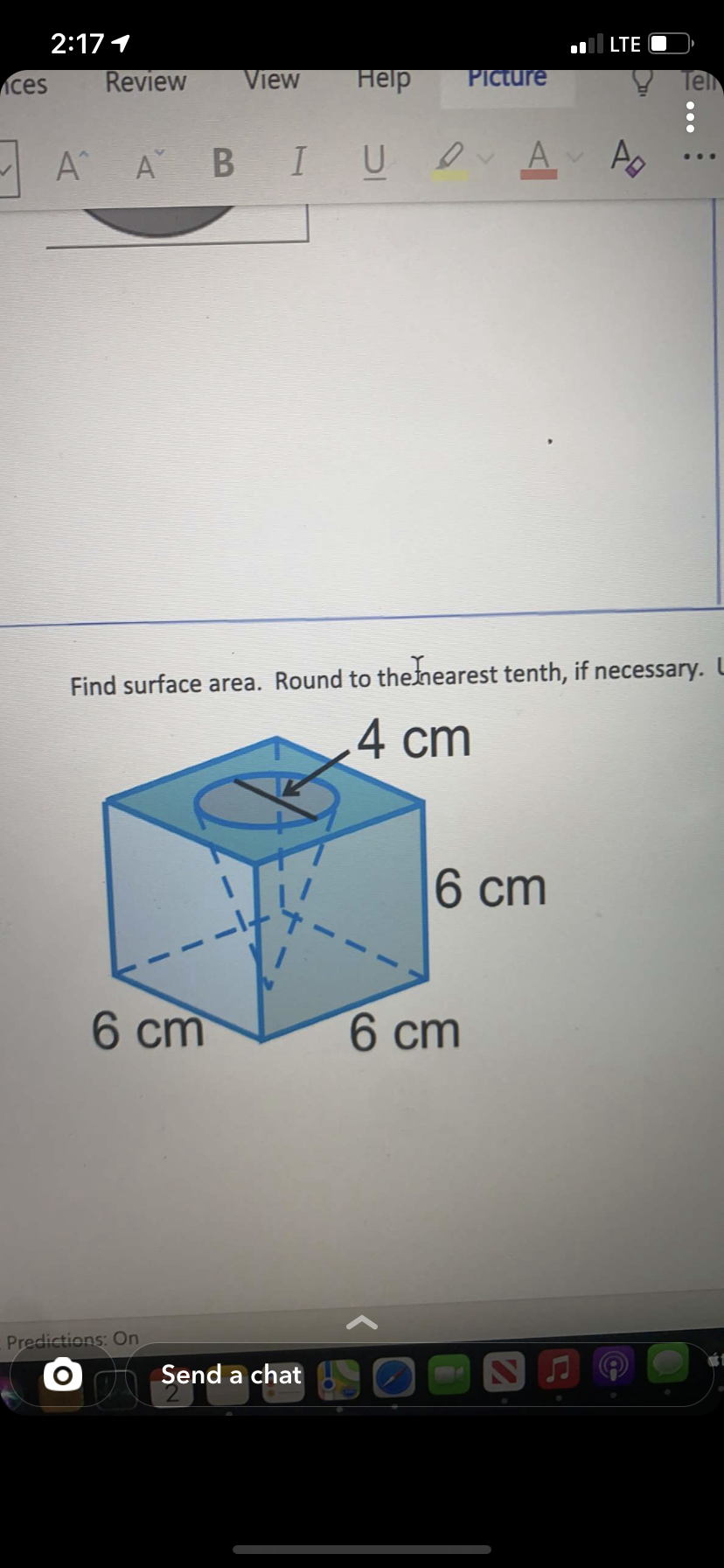 2:17 1 LTE ices Review View Help Picture Ten . .