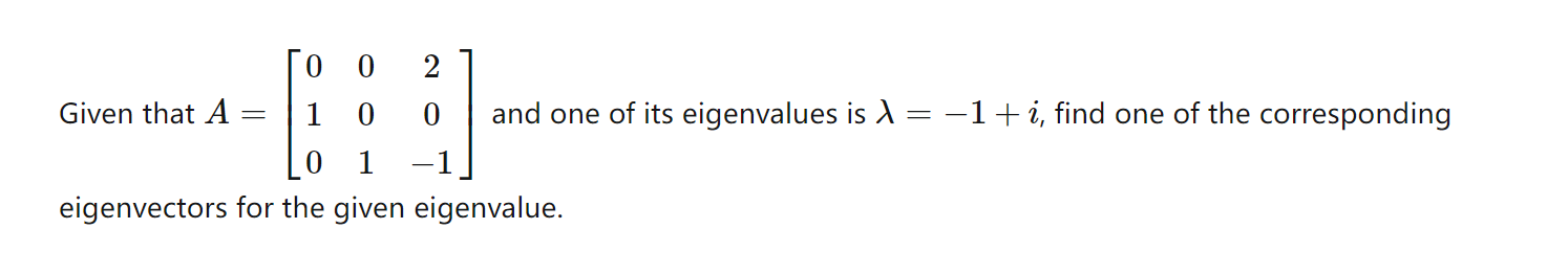 3 2 0 Let A : 4 3 0 . Determine CA()\\), the