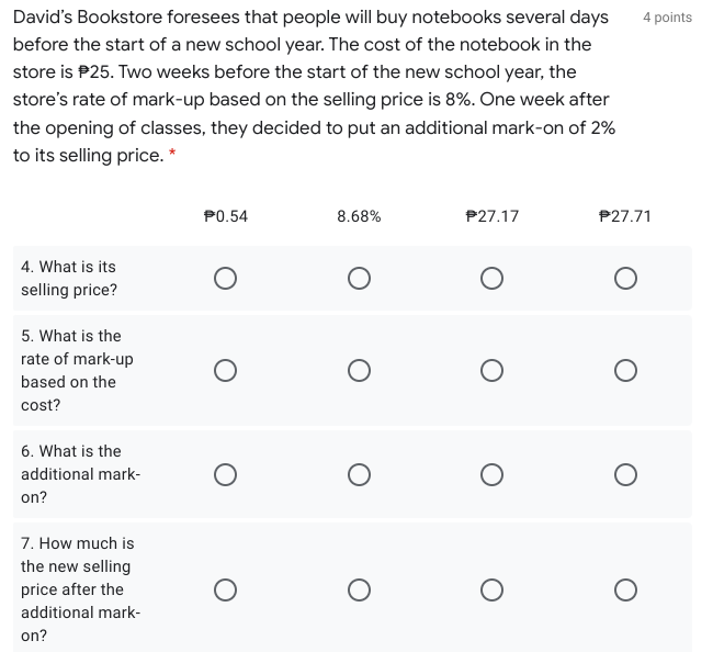 Solve each problem then tick the correct answer
