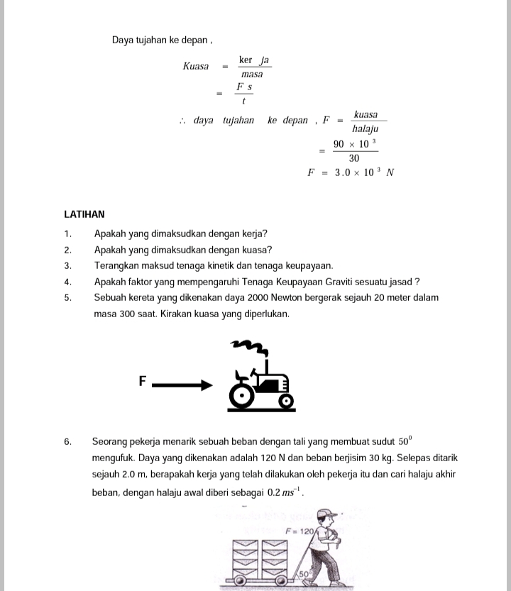 \f7. Berapakah kerja yang diperlukan untuk