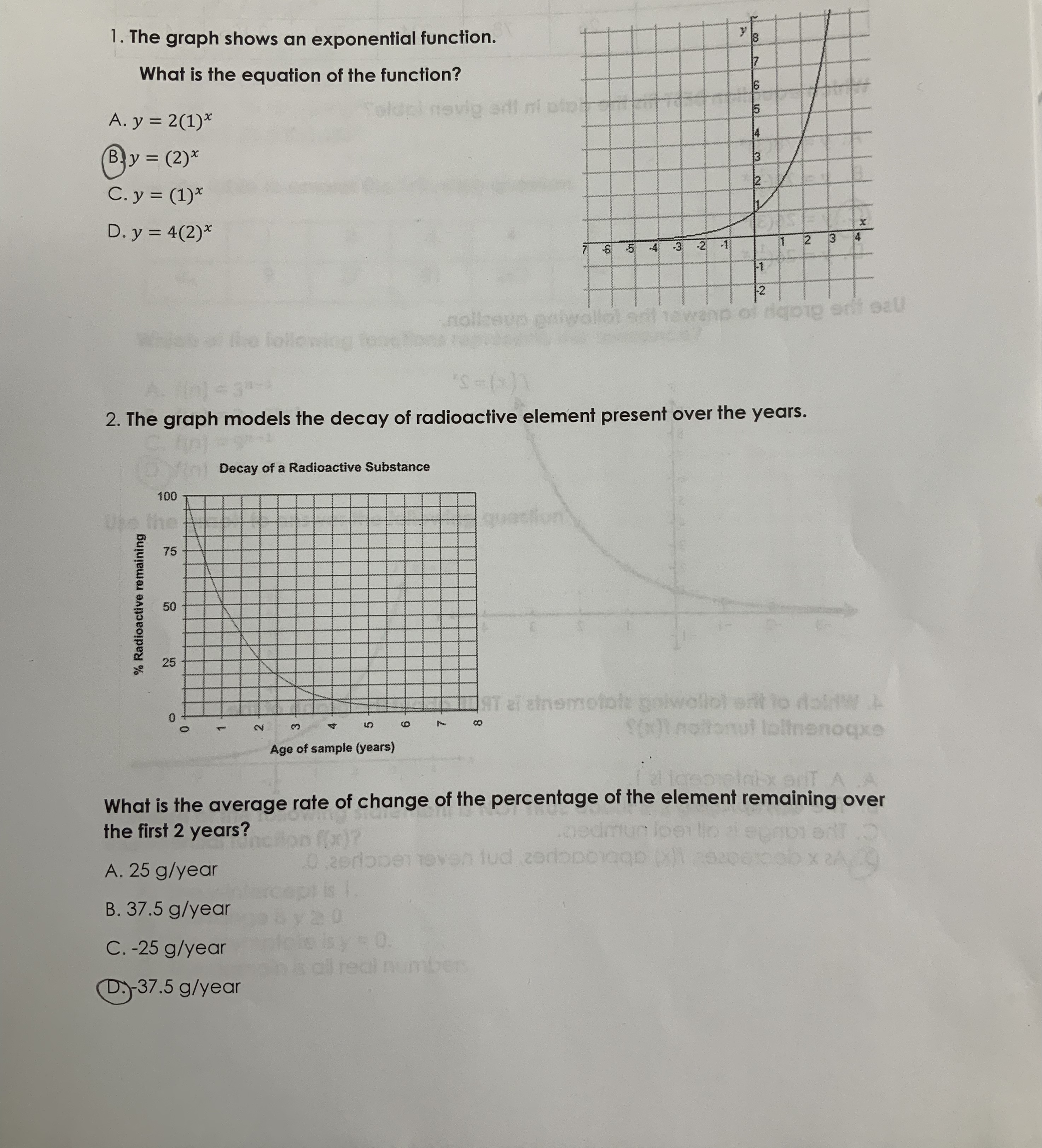 Date vponenti Vane emon Name: Date: 14. Use the