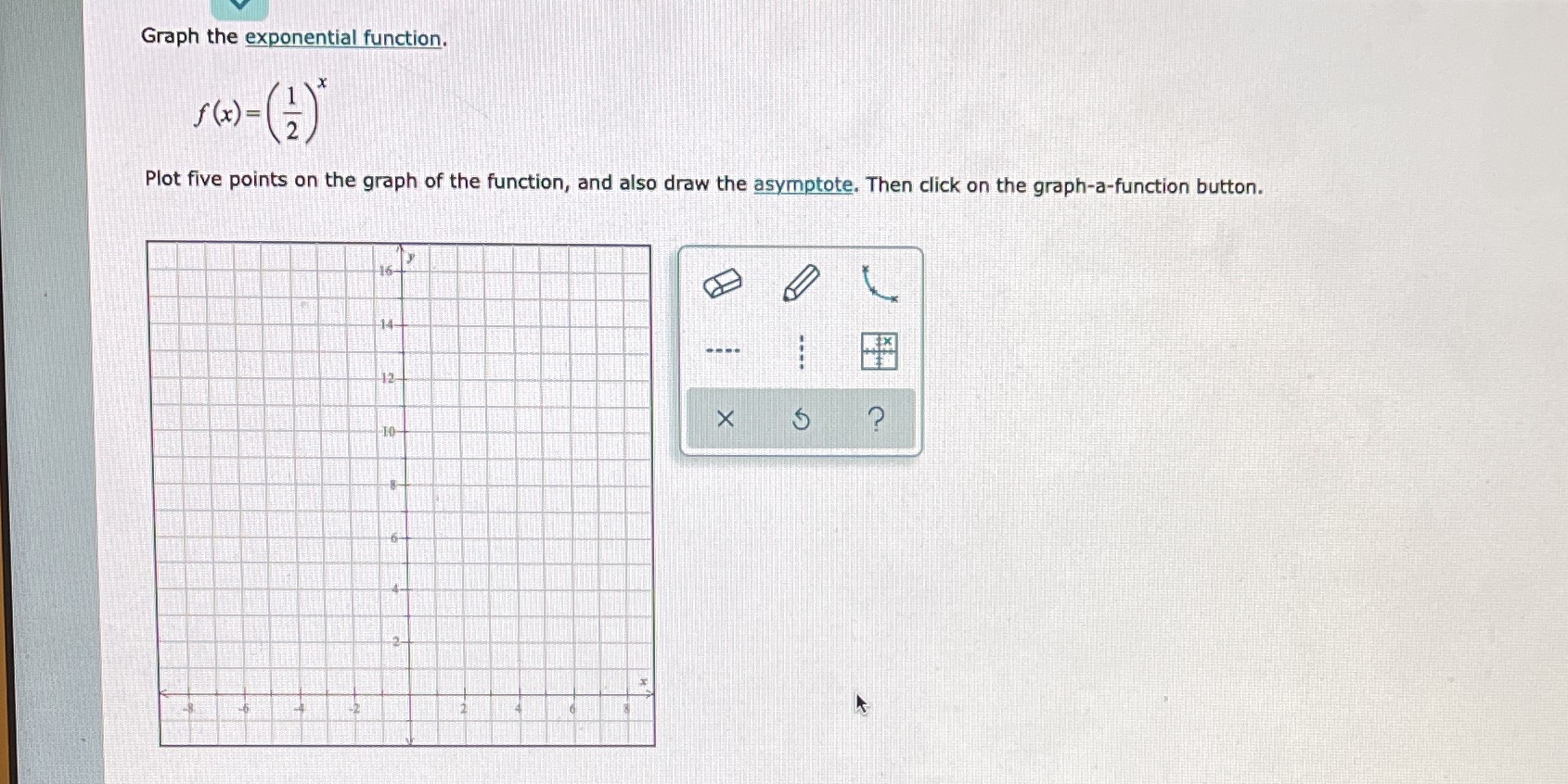 Plot 5 points please thank you Graph the