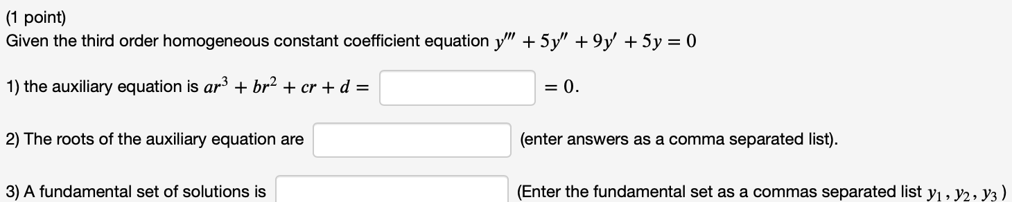 Please help with the following few: ('1