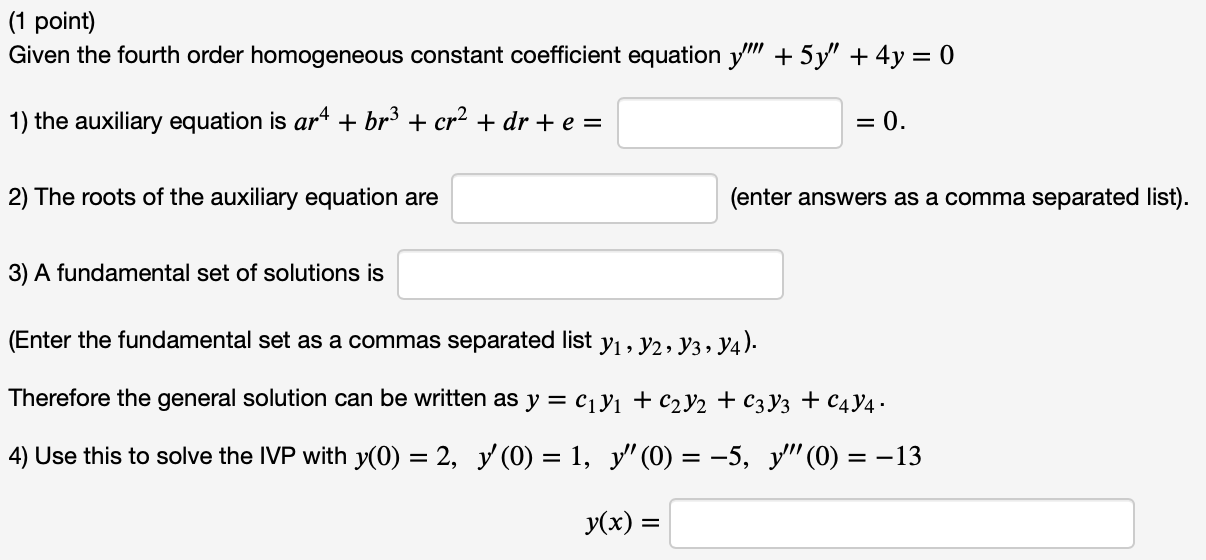 Please help with the following few: ('1