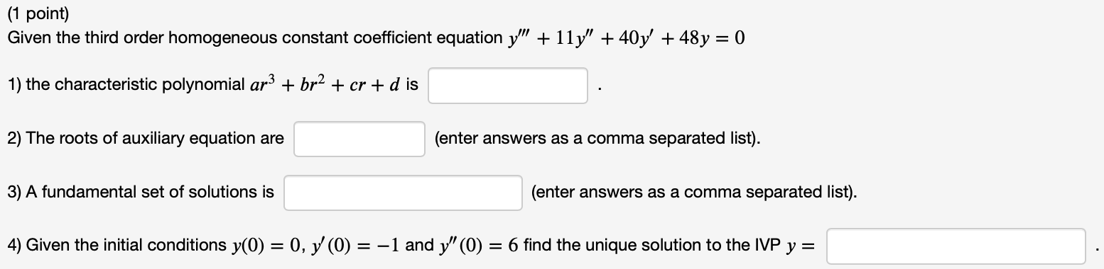 Please help with the following few: ('1