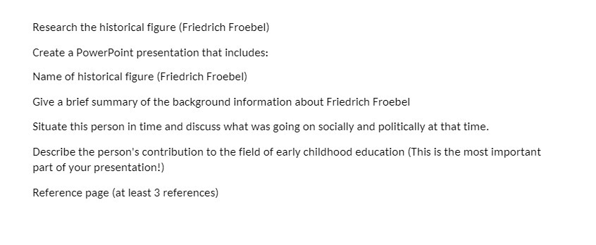 Research the historical figure (Friedrich