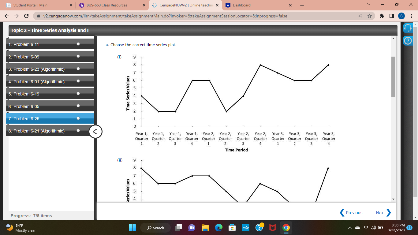 I Student Portal | Main X 6 BUS-660 Class