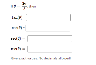 Without using a calculator, compute the sine and