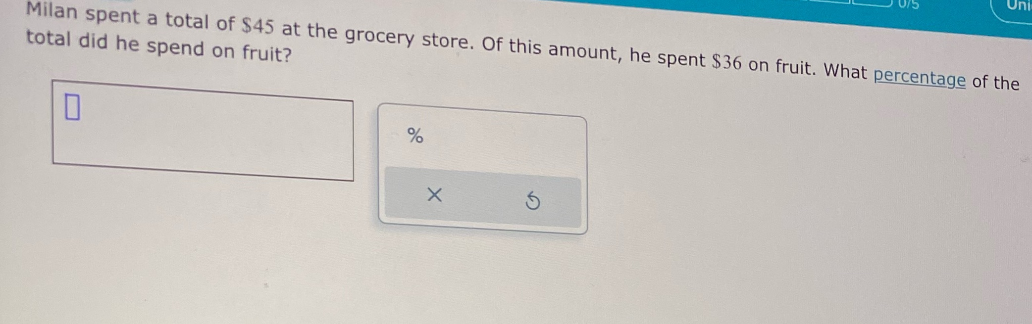Help solve please Uni Milan spent a total of $45