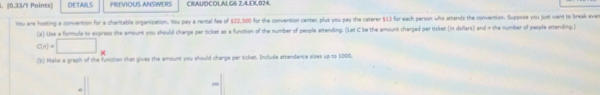 [0.33/1 Points] DETAILS PREVIOUS ANSWERS