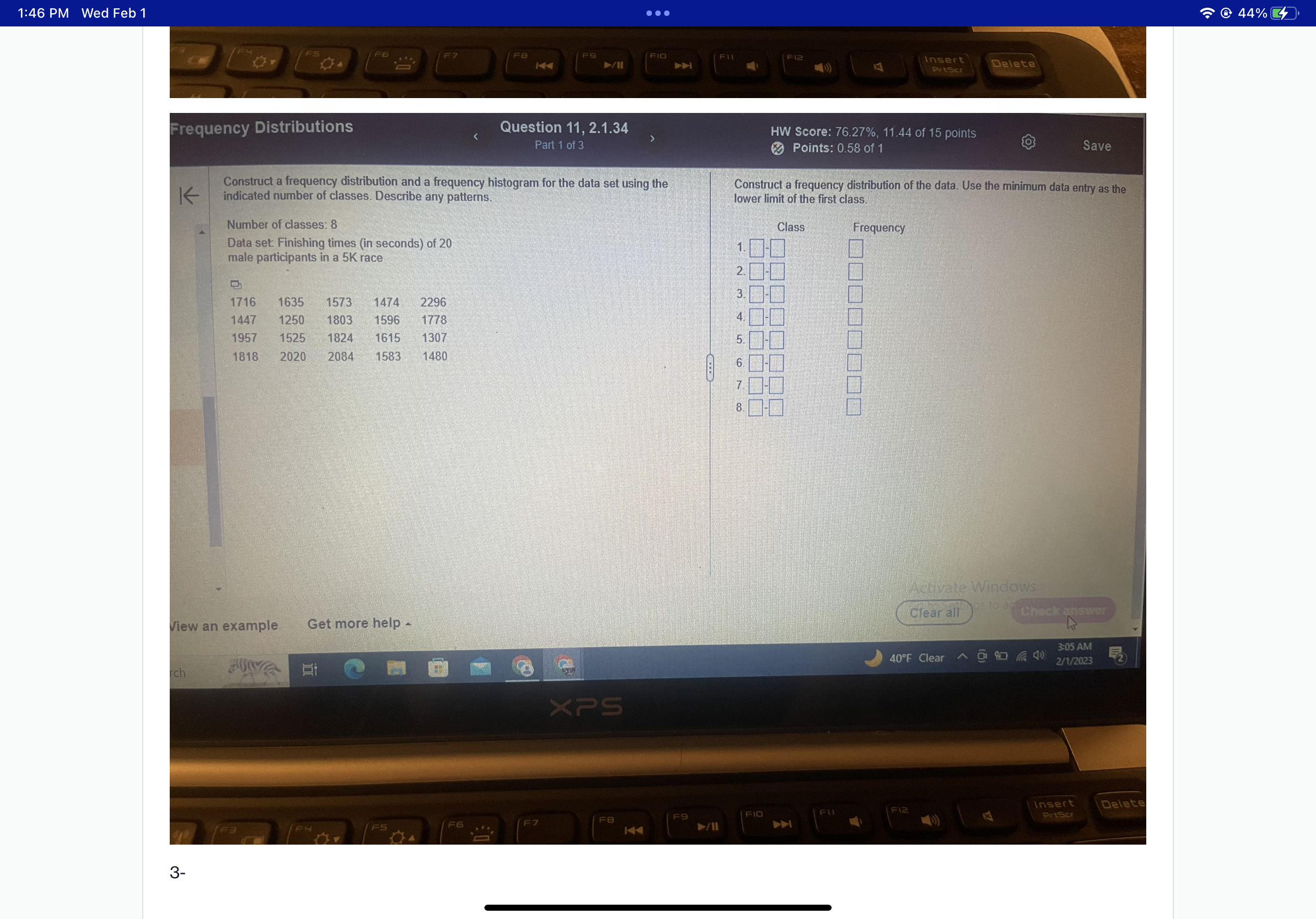 Please help me with the 3 questions 1- 1:46 PM