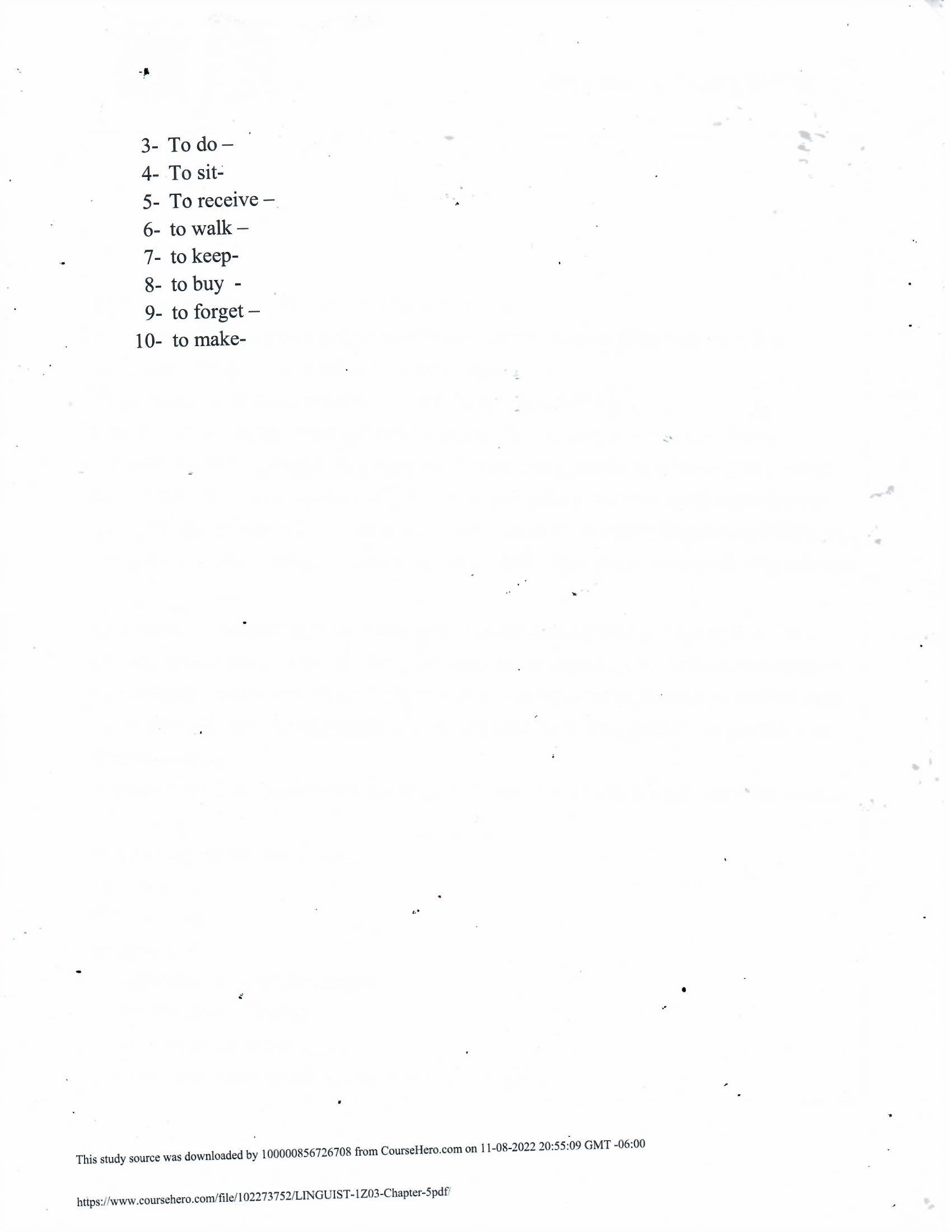 Chapter Five English Syntax- Handout ,, Identify
