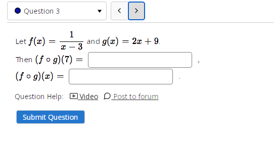I need help with my Compositions of Functions