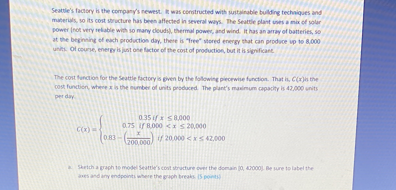 Seattle's factory is the company's