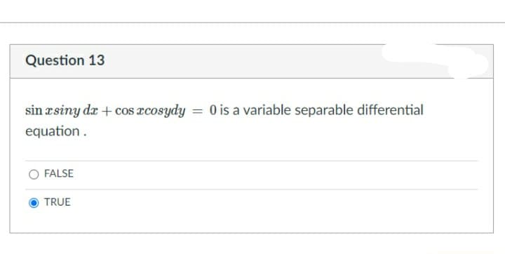 \fQuestion 12 What is the general solution of