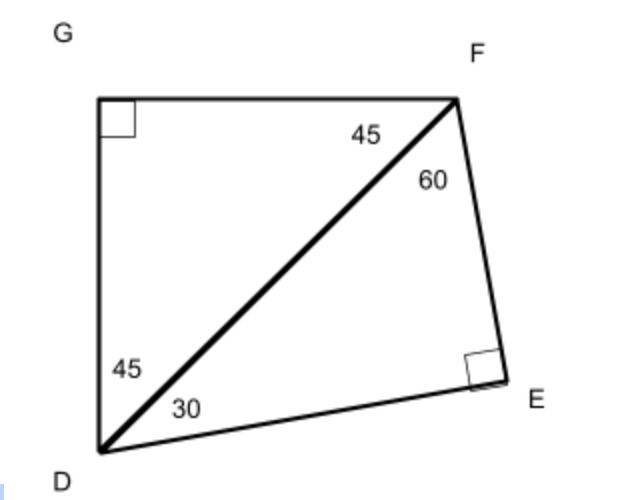 (2 Points) What is the length of GD in terms of