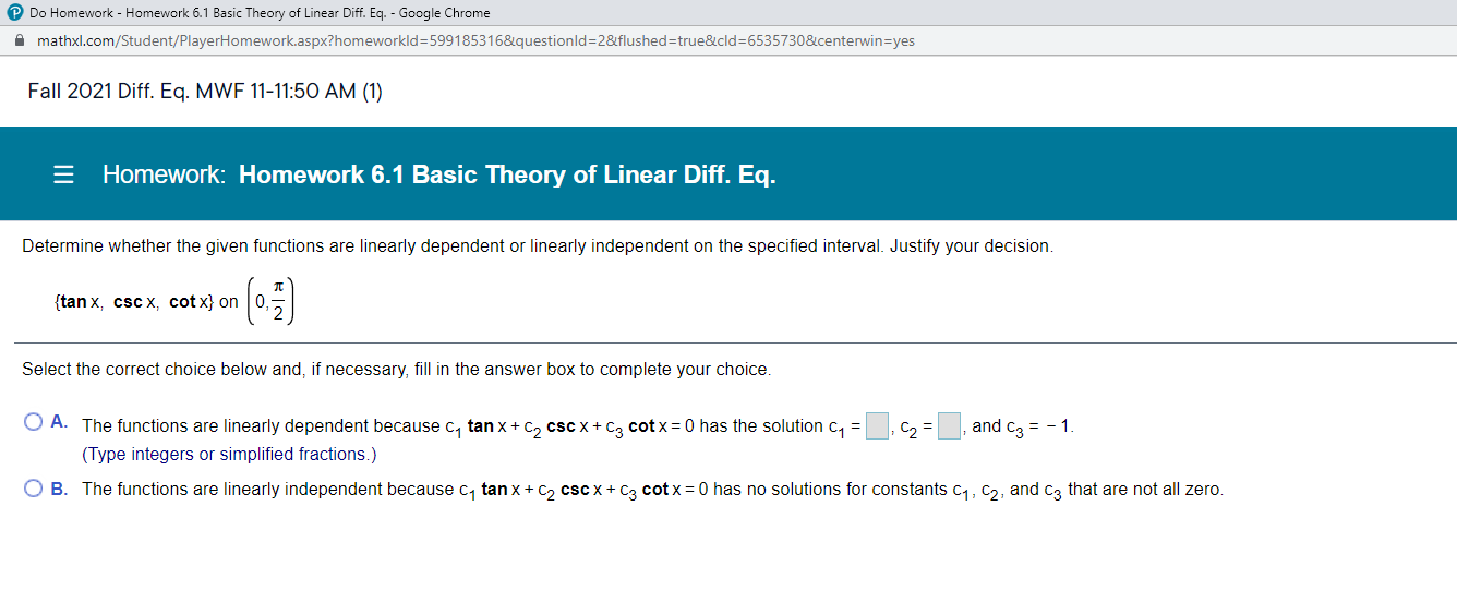 Do Homework - Homework 6.1 Basic Theory of Linear
