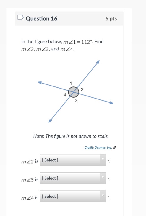 Find measurements of angles 2, 3, and 4 please