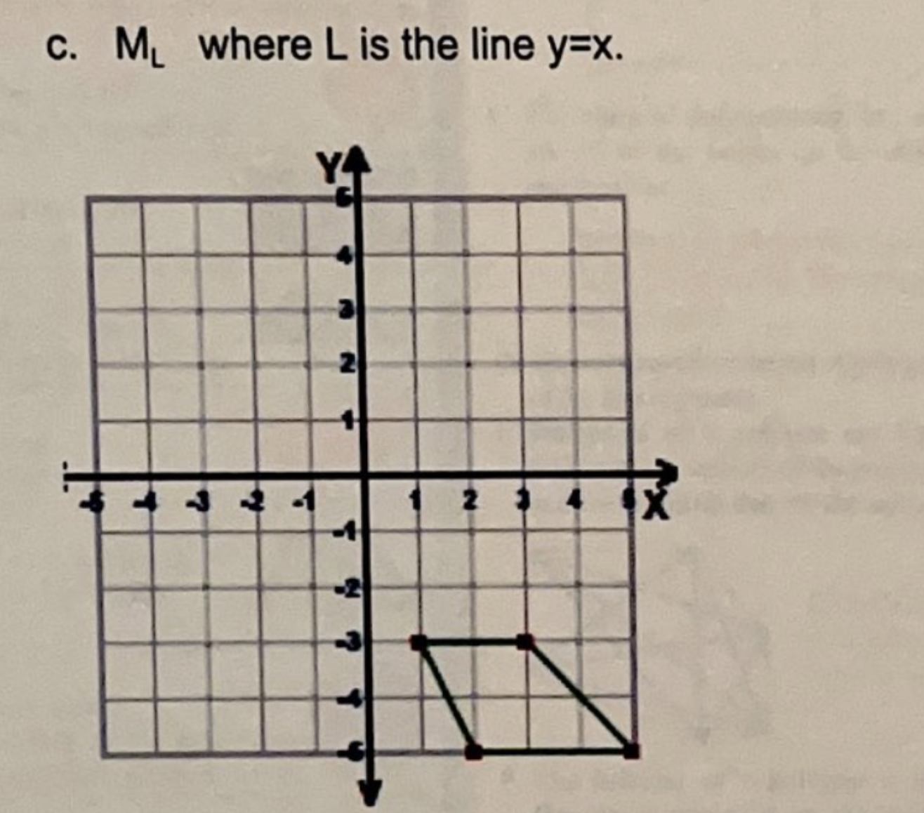 Perform the indicated ISOMETRIC Transformations: