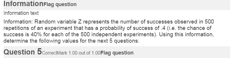 Inform atiOl'lFlag question Information text