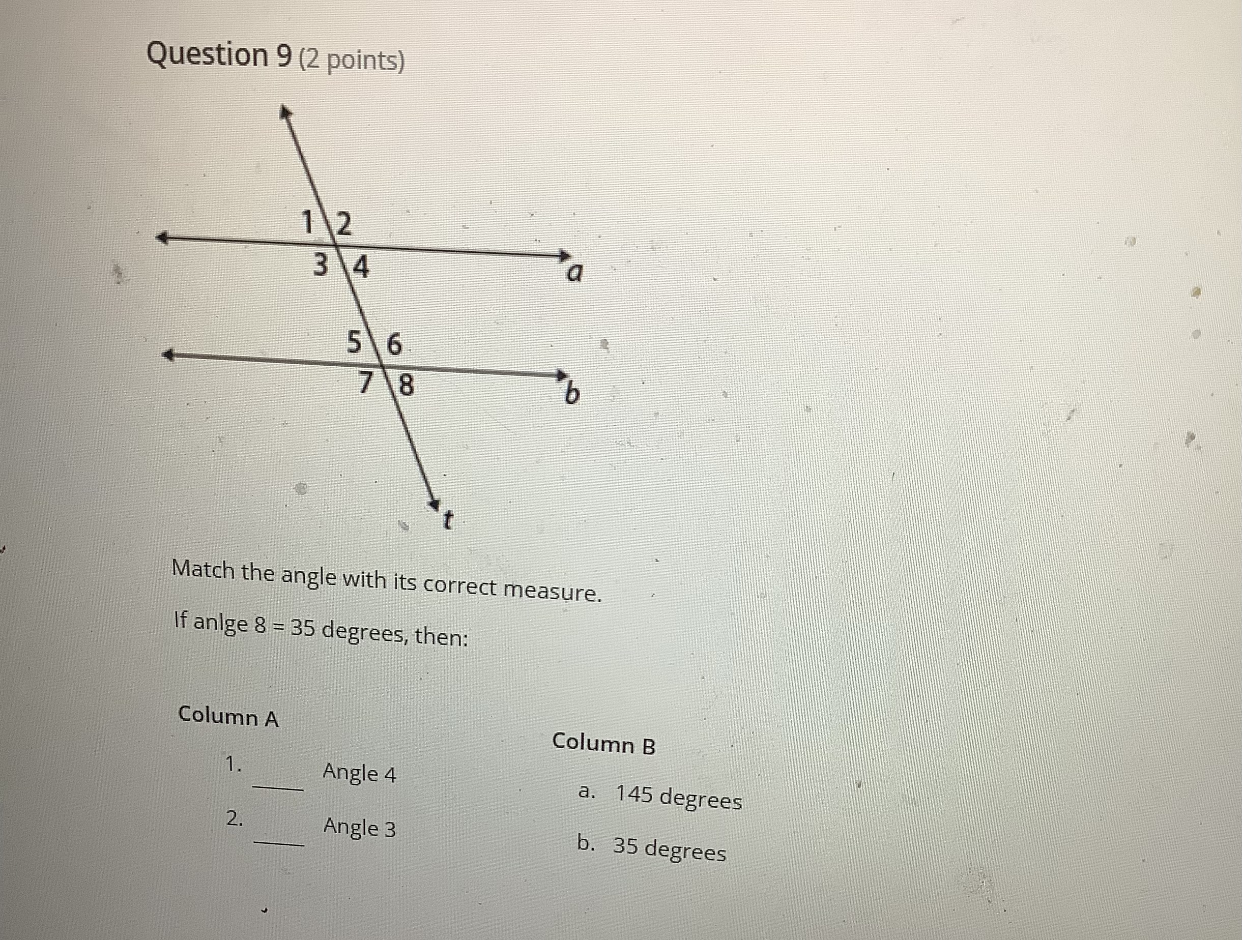Question 2 (3 points) 960 480 The interior angles