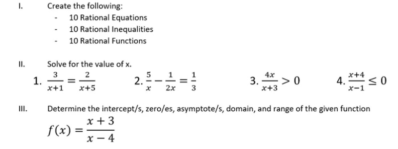 Answer the following Show your complete solution