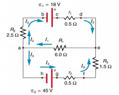 E = 18V b C d 12 0.5 Q 12 R2 2.5 0 RT a M 6.0Q Ra