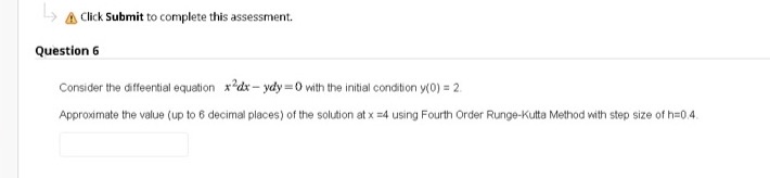 Click Submit to complete this assessment.