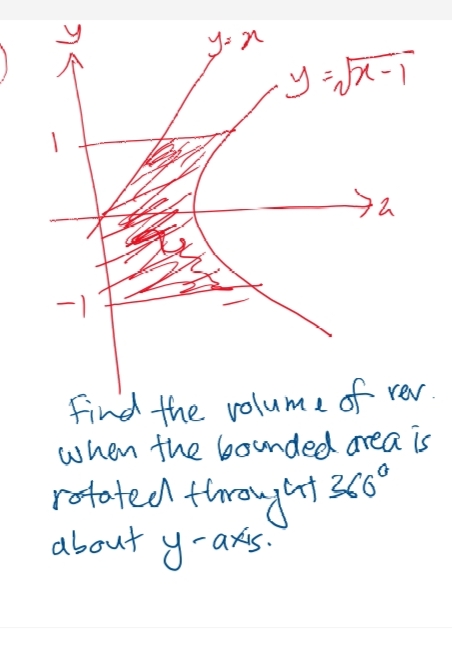 y= n y = 121 - 1 - - 1 find the volume of ver