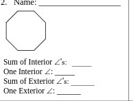 _. Name: Sum of Interior _'s: One Interior