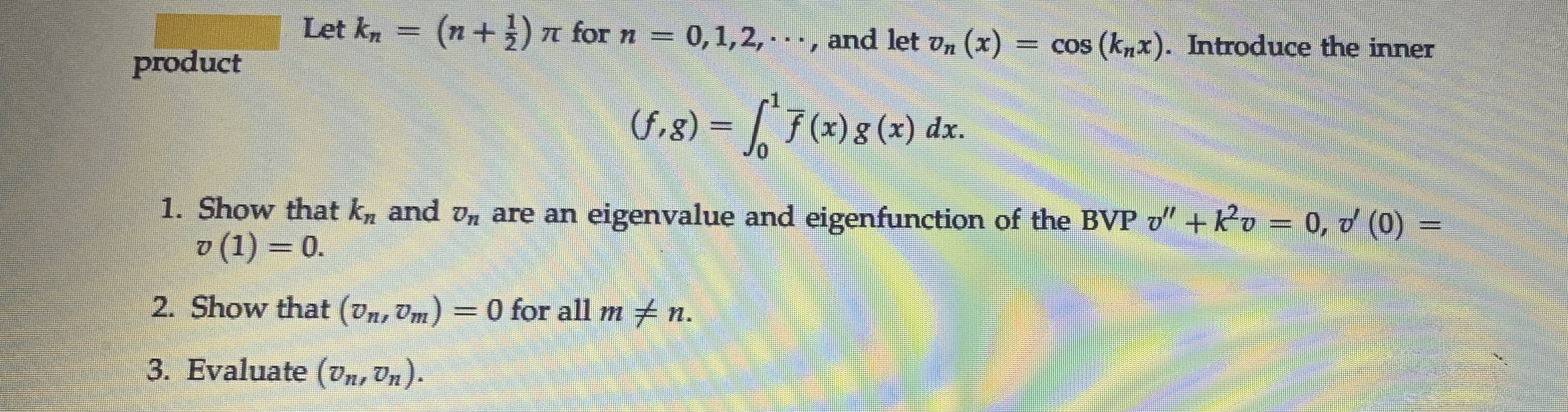 Let kn = (n + 5) it for n = 0, 1,2, . . ., and
