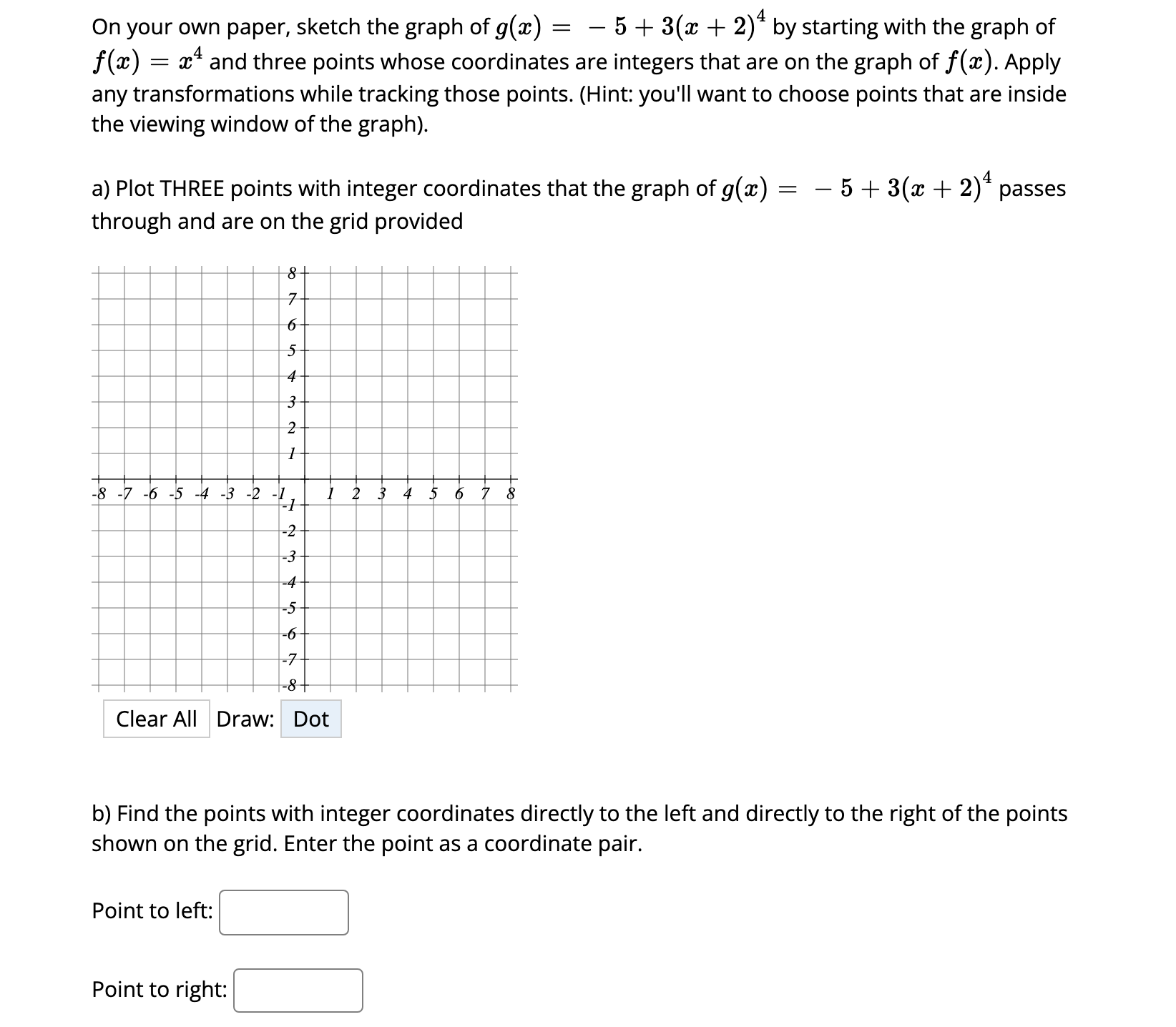 On your own paper, sketch the graph of 9(3) = 5 +