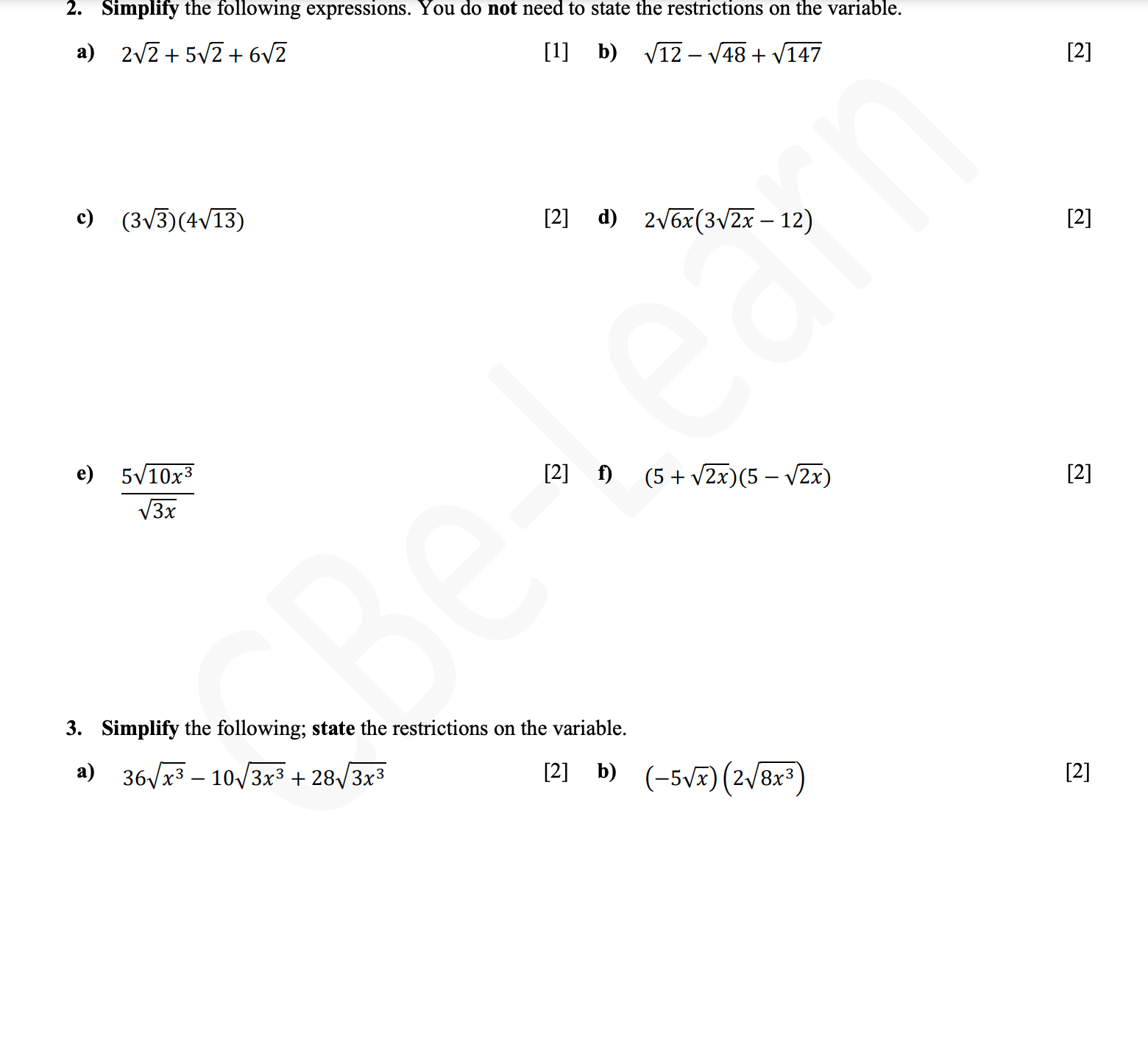 M Calgary Board Page 2 of 2 of Education