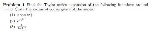 I need help with this problem. Problem 1 Find the