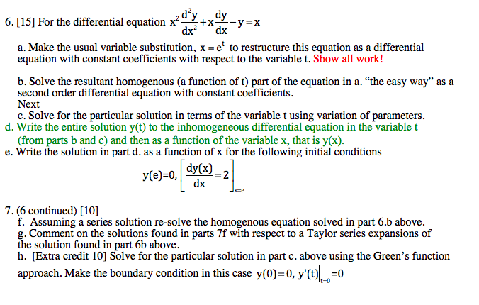 2 tit. [15] For the differential equation
