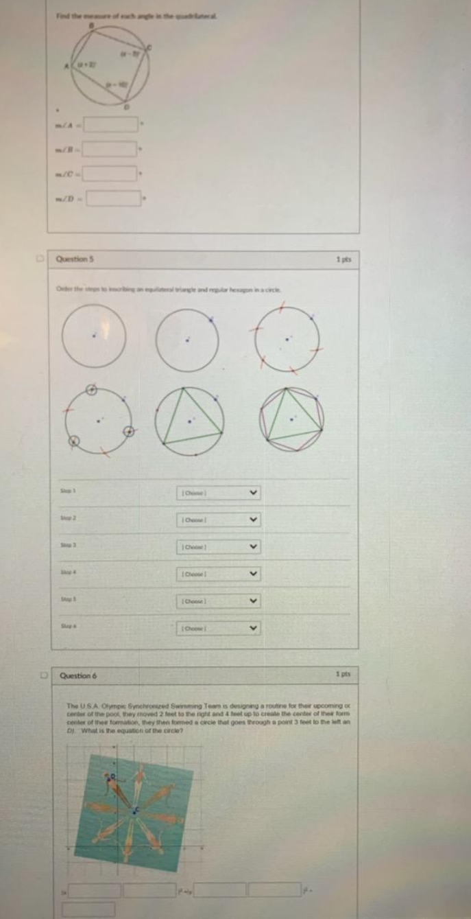 need help with this problems D Question S 1 pts O