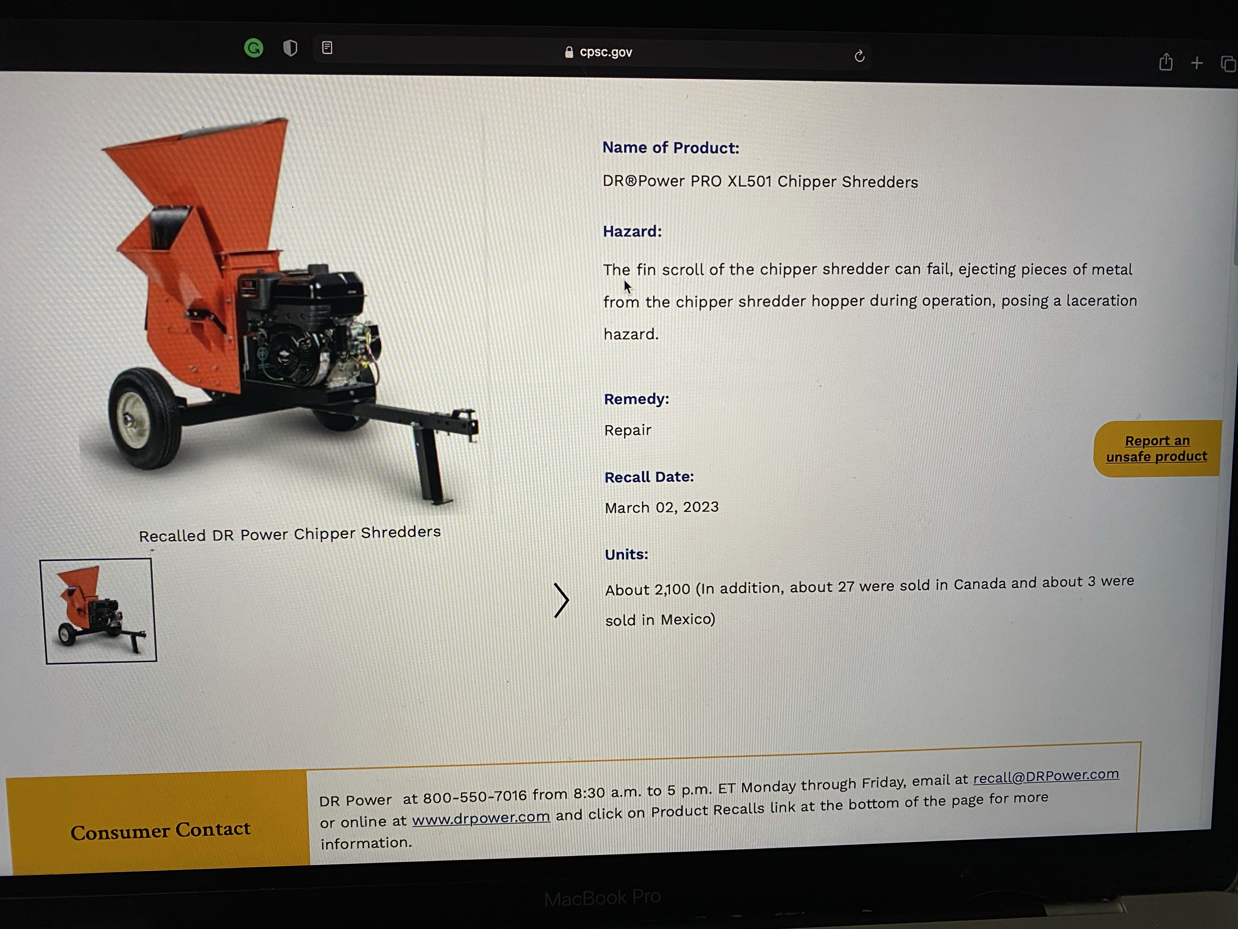 Analysis of whether the manufacturer would be