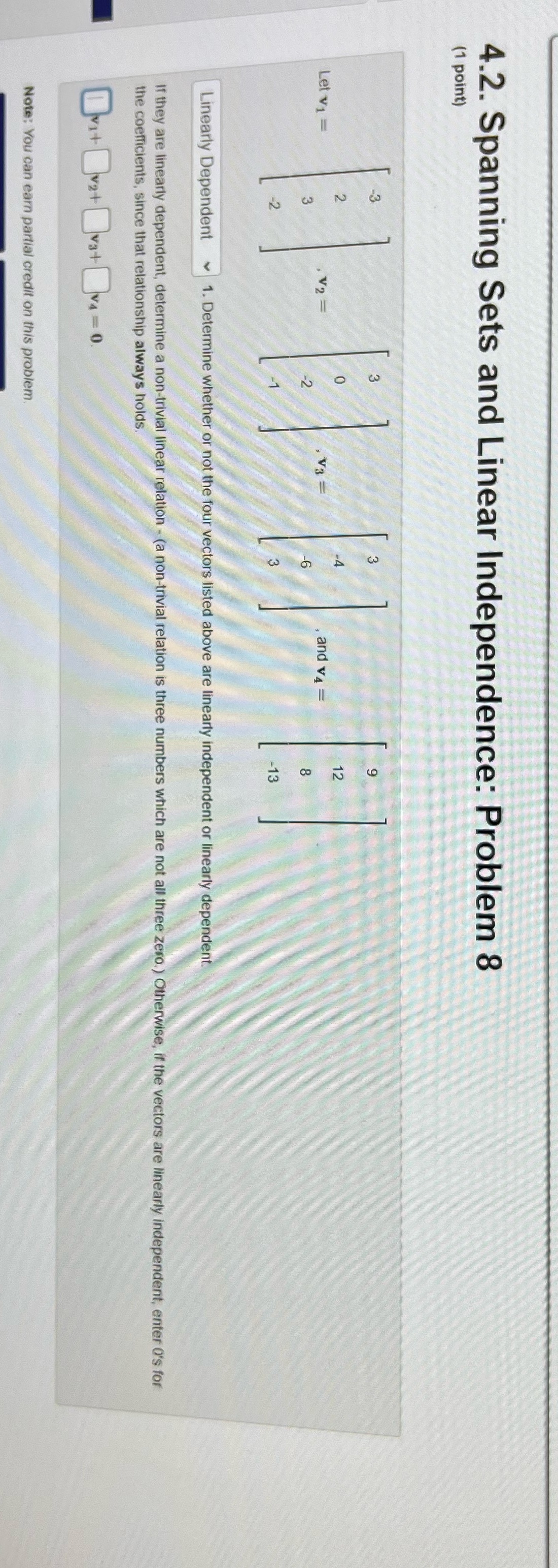 How would I solve this? 4.2. Spanning Sets and