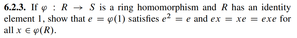 6.2.3. If p : R - S is a ring homomorphism and R