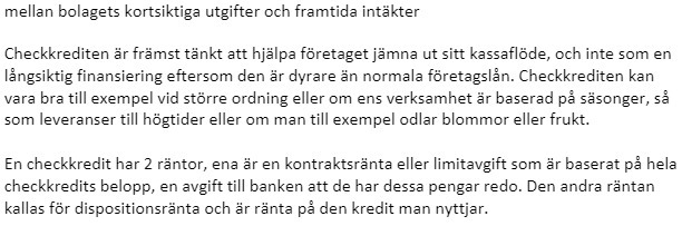 mellan bolagets kortsiktiga utgifter och framtida