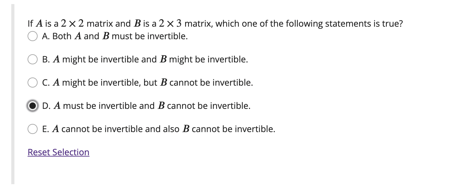 If A is a 2 x 2 matrix and B is a 2 X 3 matrix,