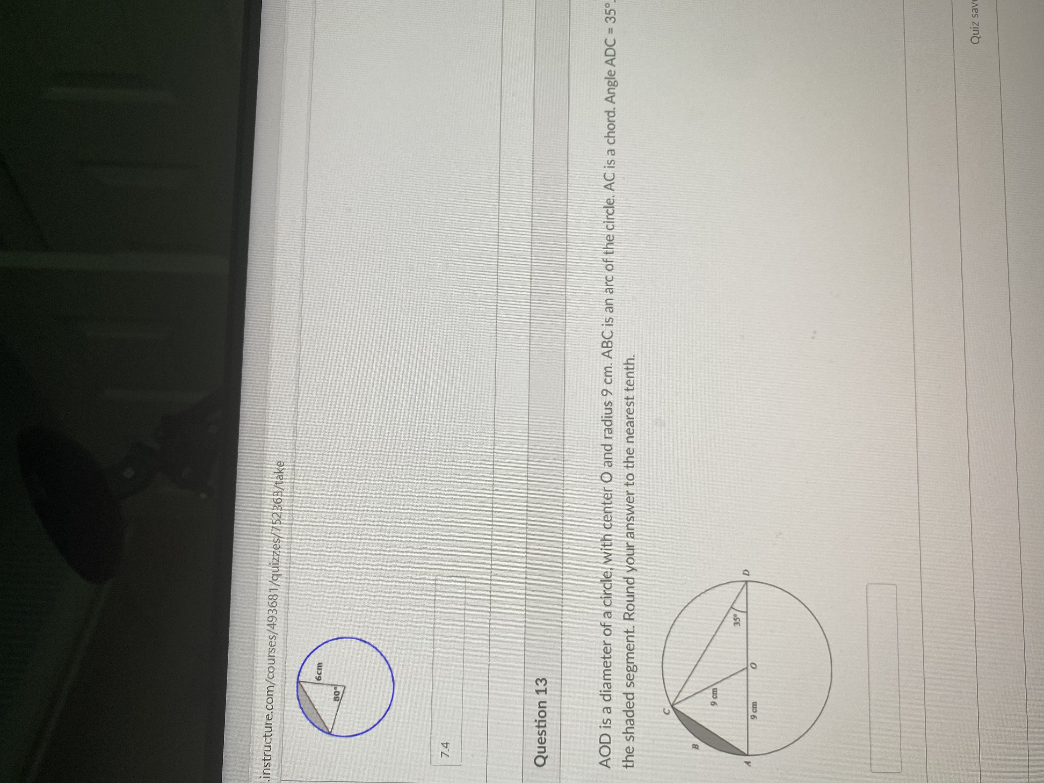 How do I solve for the shaded region?