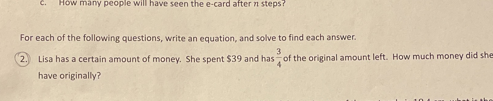 C. How many people will have seen the e-card