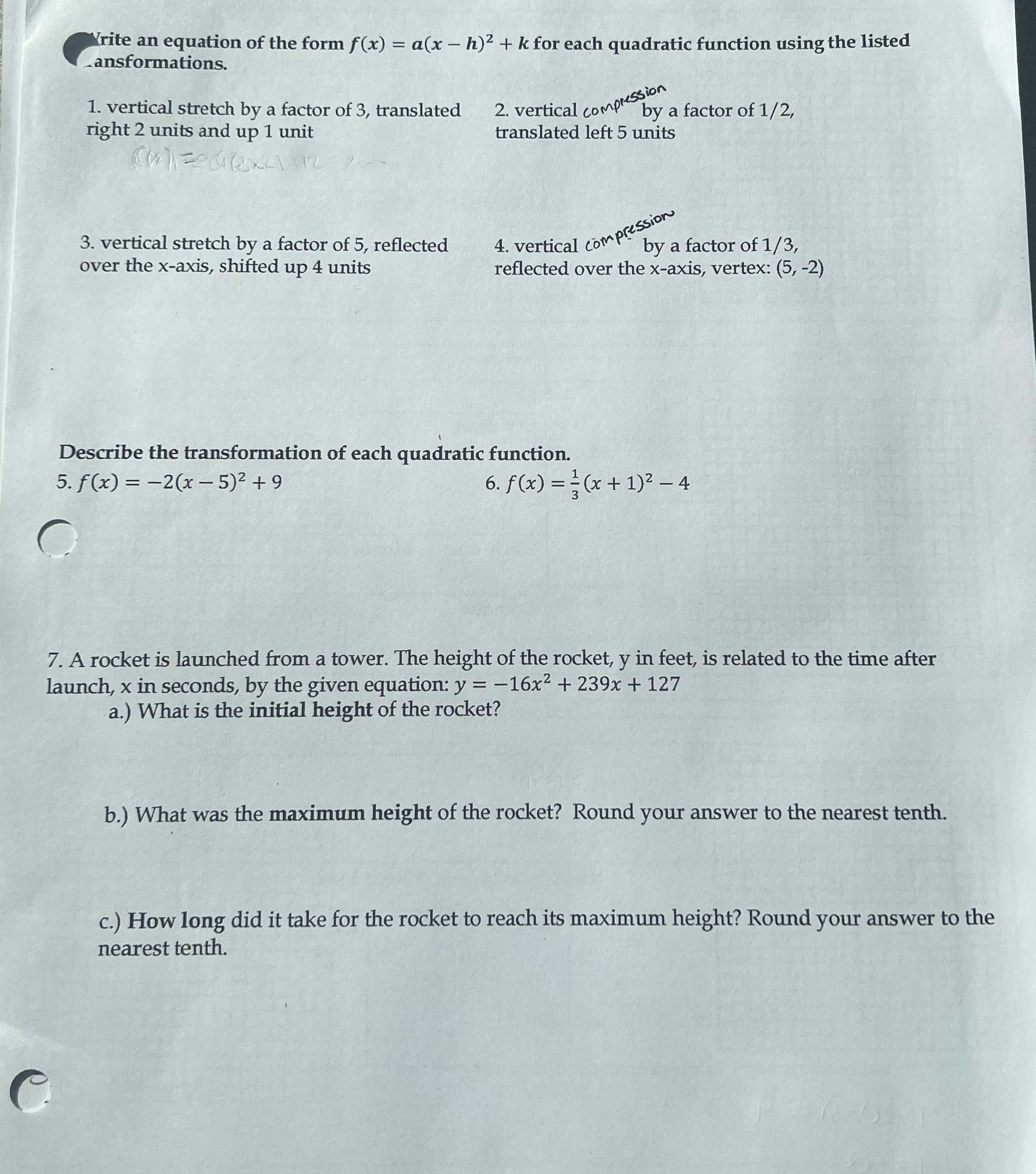 i need you to solve all of these with an